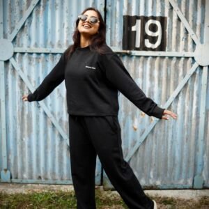 Black winter cord set     (hoodie)